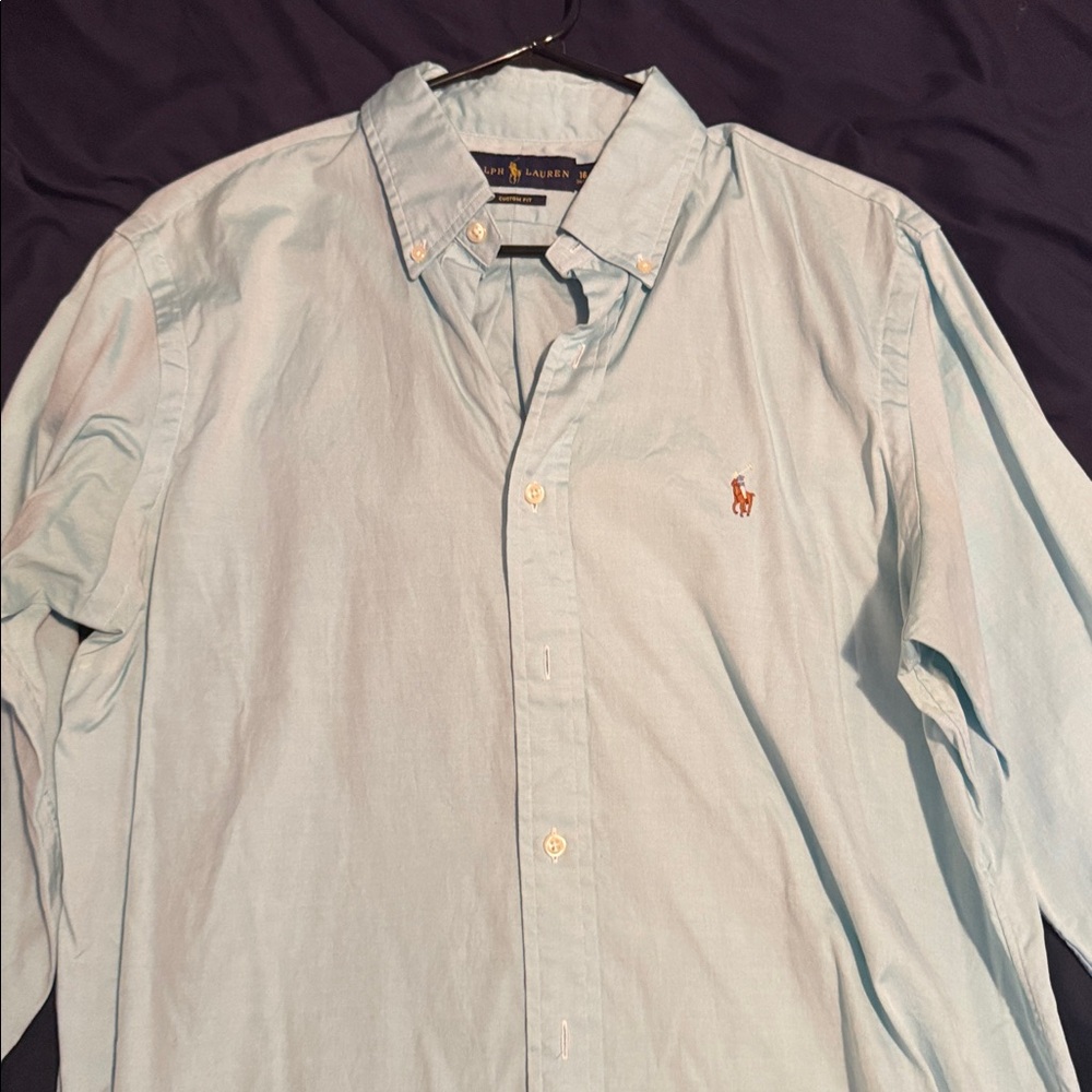 Ralph Lauren Sky Blue Collared Shirt